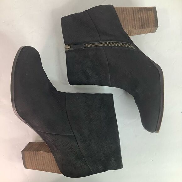 Cole Haan NikeAir Chelsea Black Leather Suede Women’s Ankle Boots Sz 8.5 - Picture 8 of 13